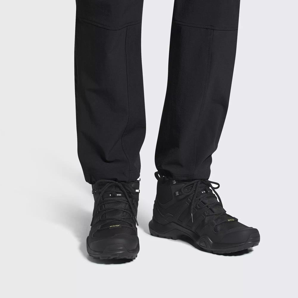 Adidas Terrex Swift R2 Mid GTX Tenis De Seguridad Negros Para Hombre (MX-66636)